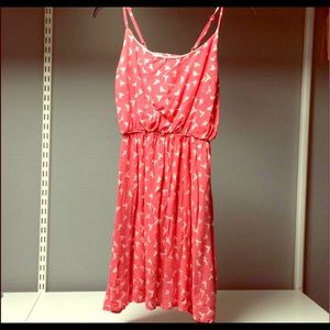 Rue 21 Coral dress with birds
